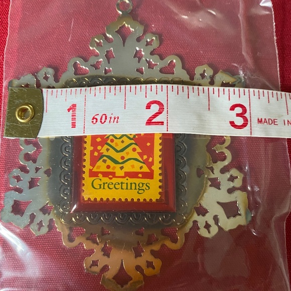 USPS I Silverplate Snowflake Christmas Tree Stamp Ornament - Picture 8 of 12